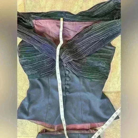 Vintage Two-Piece Maxi Evening Set - Size 4 Navy - Picture 10 of 10